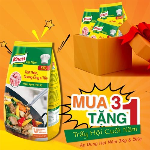 Knorr Meaty Granules 3kg - Knorr Meaty Granules are made from shinbone, tenderloin and marrow to deliver a well rounded meaty taste to your dish