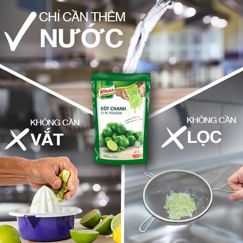Knorr Bột Chanh 400g - Knorr Bột Chanh vị tuyệt như chanh tươi