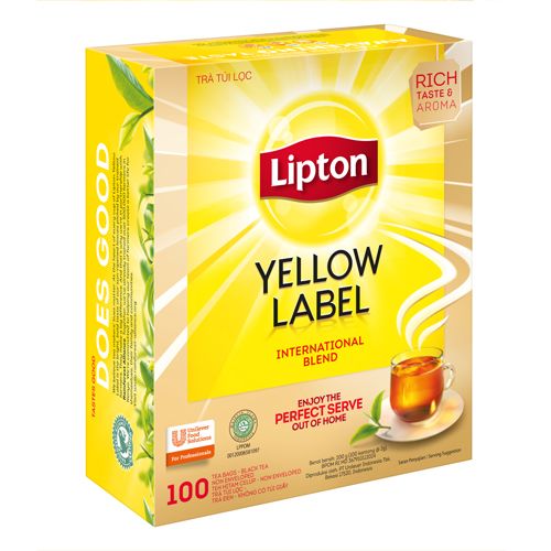 Lipton Trà Nhãn Vàng không bao giấy 100x2g - Trà lipton nhãn vàng mang đến cho bạn trà có chất lượng cao và đồng nhất