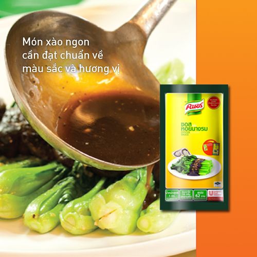 Xốt Hương Dầu Hào Knorr 1kg - Knorr Xốt Hương Dầu Hào màng đến món xốt sánh mượt và hài hòa