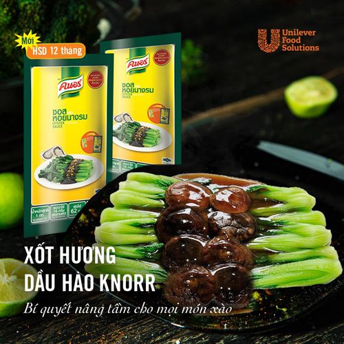 Xốt Hương Dầu Hào Knorr 1kg - Knorr Xốt Hương Dầu Hào màng đến món xốt sánh mượt và hài hòa
