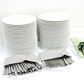 Place cutlery at the end of lines Place cutlery at the end of lines